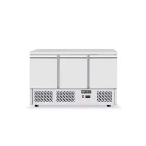 Masa frigorifica rece cu 3 usi, inox, ARKTIC by Hendi Kitchen Line, capacitate camera frig 380 lt, consum mediu/24h 4,5 kw