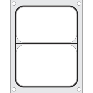 Matrita sigilare pentru doua recipiente 178x113 mm