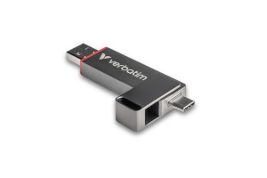 Memorie Dual USB-A/C 3.2 VERBATIM QuickStick, USB 2.0, 1TB, Gri "32043"