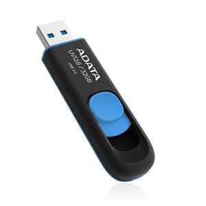MEMORIE USB 3.2 ADATA, 32 GB,AUV128, negru / albastru "AUV128-32G-RBE" - Img 3