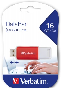 MEMORIE USB VERBATIM DATABAR 16GB USB 2.0 ROSU "49453" - Img 4