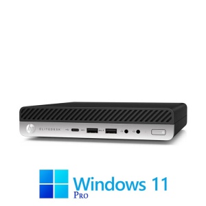 Mini PC HP EliteDesk 705 G5, AMD Ryzen 5 PRO 3200GE, 256GB SSD, Win 11 Pro