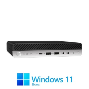 Mini PC HP ProDesk 600 G5, Hexa Core i5-9600T, 16GB DDR4, 512GB SSD, Win 11 Home