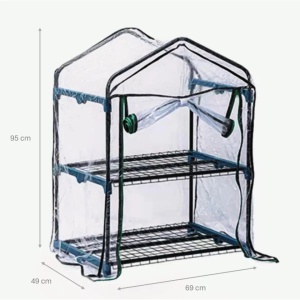 Mini télikert, szolár erkélyre, teraszra, irodába, irodába, szűk helyekre, 69x49x95 cm, PVC, Dedra - Img 4