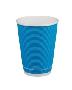 Mix 500 darabos duplafalú papírpohár készlet kávéhoz, teához, 350ml, 12oz, többszínű minta - Img 5
