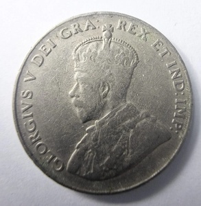 Moneda Canada - George V - 5 Cents 1923 ( tiraj scazut ) - Img 4