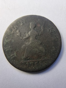 Moneda - Farthing 1754 – George II – Marea Britanie - Img 2
