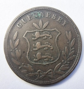 Moneda Guernesey - 8 Doubles 1864 - Img 4