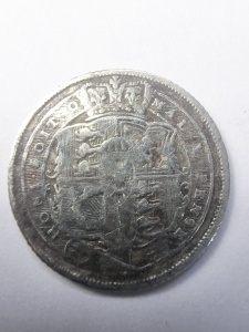 Moneda Marea Britanie - George III - 6 Pence 1819 - Argint 0.925 - Img 2