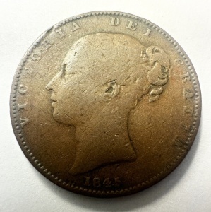 Moneda Regatul Unit - Victoria - Farthing 1845