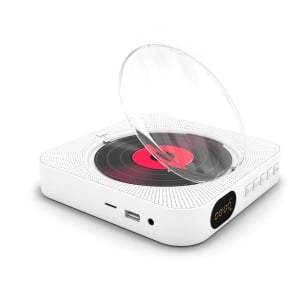 Multifunkciós CD lejátszó, falra, konyhapult alá, asztalra, CD, AUX, Bluetooth, USB, SD kártya, távirányító, LeTaoCity