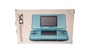 Nintendo DS Phat játékkonzol, NTR-001(JPN) modell, japán változat, szín: Turquoise Blue, Bleu, dobozos, A+ állapotú, használt - Img 5