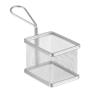 Pachet Cos servire tip friteuza + Set 500 foi hartie impermeabila ziar - Img 2