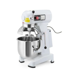 Pachet Mixer planetar spirala cu vas detasabil 3 viteze echipat cu roti pivotante vas, capac si spirala din inox 18/10 HENDI Smart, 20 litri 750 W si accesorii - Img 2