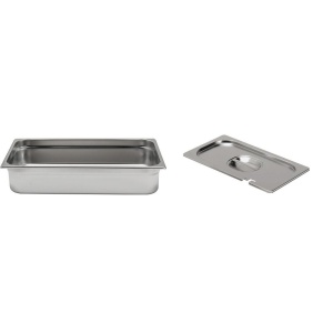 Pachet Tava GN 1/1 100mm 13.2L + Capac GN 1/1 cu fanta