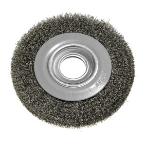 Perie tip roata 150 x 32 mm, sirma incretita, otel