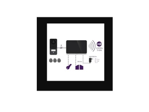 Philips WelcomeEye Connect 3 videó ajtónyitó telefonkészlet, Wi-Fi, 7" érintőképernyő, 3K kamera, 3K éjjellátó, 3K, okostelefonos vezérlés, RFID és QR hozzáférés - Img 9