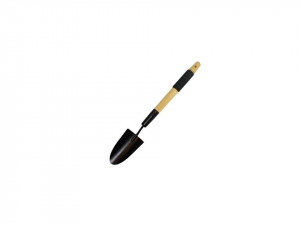 Profi kerti ásó, hosszú fa nyéllel, 53 cm, puha markolat, Silverline.