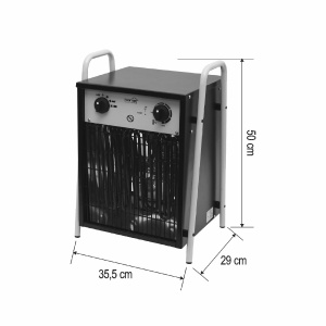 Radiator portabil cu ventilator, 400 V / 9 kW - Img 2