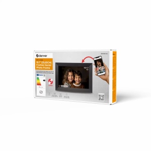 Ramă Foto Digitală Wi-Fi Denver PFF-1012BMK3, Ecran Tactil 10.1" HD IPS, Software Frameo, 16 GB Stocare, Transfer Poze și Video, Slot MicroSD, Black - Img 2