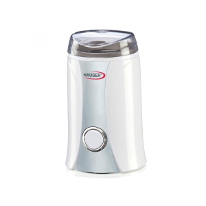 Râșniță HAUSER G-732, 150 W, capacitate de 50 g, suport pentru cablu, lamă din oțel inoxidabil, culoare albă