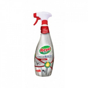 Rozsdamentes és acéltisztító oldat, 750ml, védőfóliával, Royal