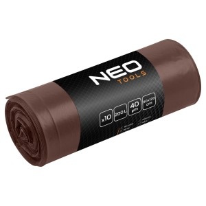 Saci pentru deseuri 200 L, maro, 40 mic, 10 buc.