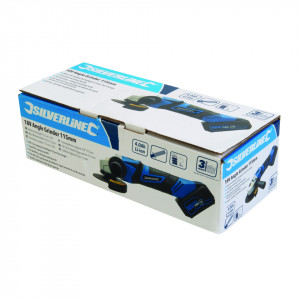 Sarokcsiszoló akkumulátorral és töltővel, 18V 4Ah, 8000rpm, Silverline - Img 3