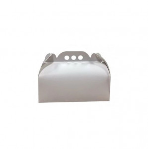 Set 100 cutii din carton transport pentru cozonac, 290 x 140 mm, ALB