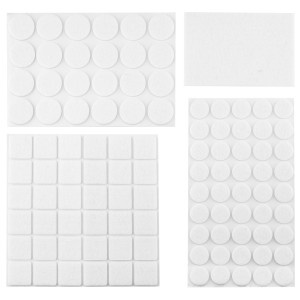 Set 106 pastile adezive/opritoare, diverse forme-albe
