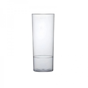 Set 12 pahare plastic cristal pentru bar-uri, cocktail, 300ml, gradat 40/200/300, reutilizabil