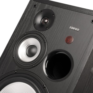 Set 2 boxe active premium pentru PC, muzica, gaming, 150W, 3 cai, telecomanda, sunet HI-FI, incinte lemn NEGRU, bluetooth, Edifier R2850DB-BK - Img 5