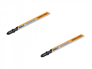 Set 2 panze profesionale taiat lemn, pentru fierastrau pendular, 10 tpi, HCS, Dedra - Img 1
