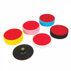 Set 6 discuri polisat, 150mm, 150x50mm, Silverline