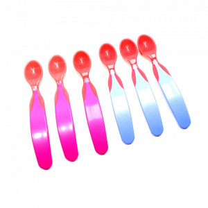 Set 6 lingurite bebelusi, +4 luni, cap flexibil, BPA free, Asda Little Angels - Img 3