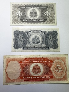 Set Bancnote Haiti - 1/2/5 Gourdes ( 1979-1987 ) - Img 2
