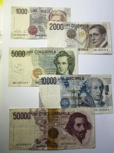 Set Bancnote - Italia - 1000/ 2000/5000/10000/50000 Lire ( 1970-1990 ) - Img 2