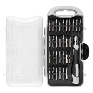 Set de biti de precizie 28 mm cu suport magnetic 100 mm, 31 buc.