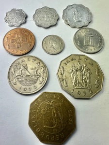SET MONEDE - MALTA ( 1972- 1976 )
