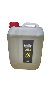 Sirop premium foarte concentrat pentru cafea, prajituri, cocktail, inghetata, pachet economic XXL, 5L, aroma vanilie, Drop