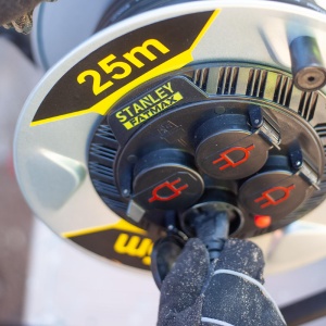 STANLEY tambur cablu, IP44, 25 m, H07RN-F 3G1,5, 3200W - Img 2