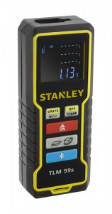 Stanley TLM99s 30m lézeres távolságmérő, lcd kijelző, bluetooth