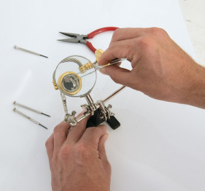 Suport 2 brate cu lupa pentru lipituri letcon, Silverline - Img 3