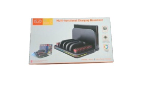 Suport multifunctional compatibil cu Nintendo Switch 2, incarcare 4 joycon, suport 18 carduri, led RGB - Img 2
