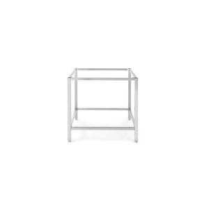 Suport podea pentru cuptor pizza Basic Slim Line 33 1305x489x(H)860 mm 2 camere Inox Hendi - Img 2