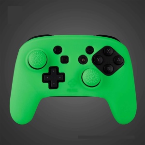Szilikon védőburkolat, kompatibilis a Nintendo Switch Pro kontrollerrel, világít a sötétben, FR-Tec - Img 3