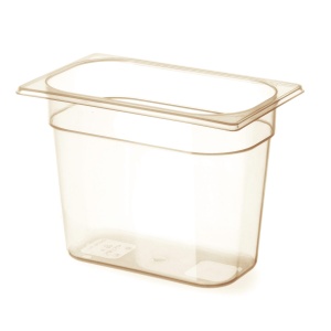 Tava gastronorm GN 1/4 din policarbonat, Hendi, 1.7 litri, 265x162x65(h)mm, rezistenta la temperaturi -40 pana la 150 C, rezistenta mare la impact