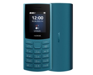Telefon mobil basic, dual sim, albastru ocean, Nokia 105 model 2023