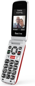 Telefon mobil cu clapeta de buget pentru seniori, cifre mari, camera, sunet puternic, USB-C, 2 x ecran LCD COLOR, Easyfone Prime A1 PRO 4G, ROSU - Img 3