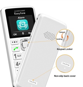 Telefon mobil de buget pentru seniori, cifre mari, sunet puternic, USB-C, ecran LCD COLOR, Easyfone Chaperon T200 4G, ALB - Img 3